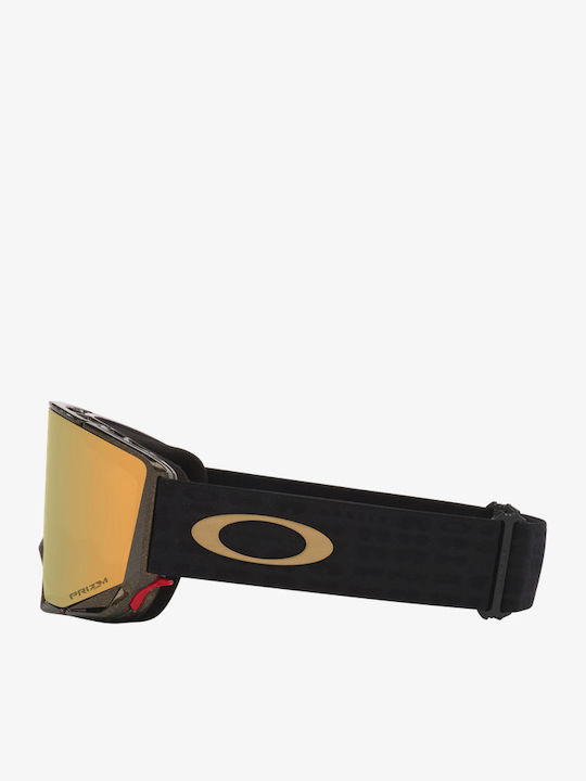 Oakley Snow Mască de Schi și Snowboard pentru Adulți, Multicoloră, cu Lentilă Multicoloră