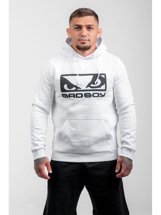 Herren Sweatshirt mit Kapuze Weiß