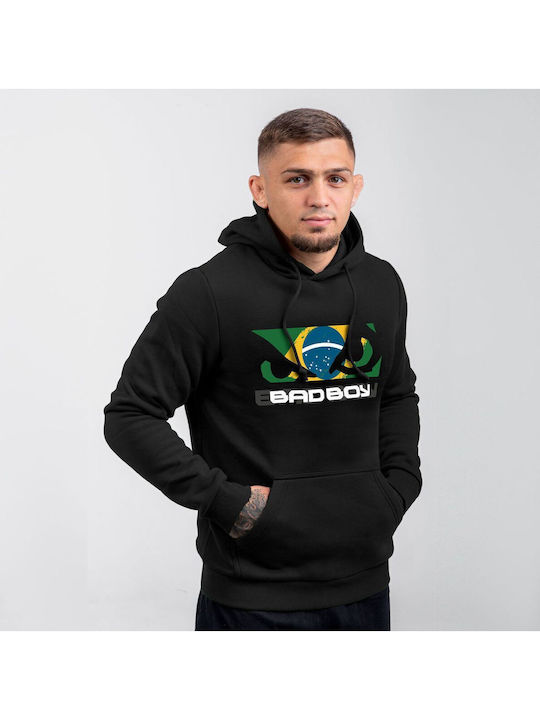Φούτερ με Κουκούλα Black, Green, White