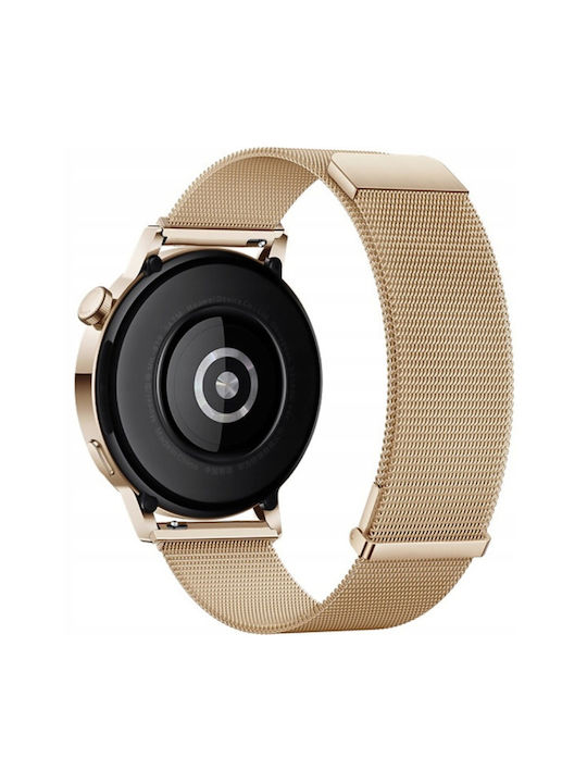 Каишка Розово злато (Галакси Уотч4 / Уотч5 / Уотч5 ПроGarmin Vivoactive 5Amazfit GTS 4 - Амазфит GTS 4) Каишка Розово злато (Галакси Уотч4 / Уотч5 / Уотч5 ПроGarmin Vivoactive 5Amazfit GTS 4 - Амазфит GTS 4)