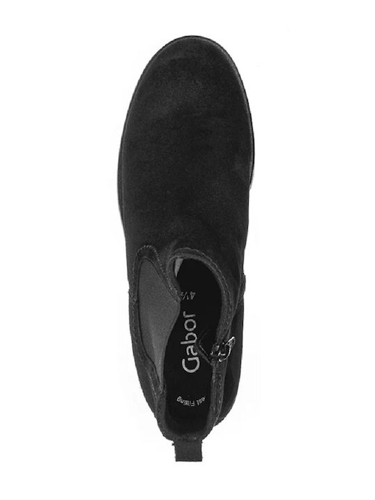 Leather Women's Ankle Boots Black