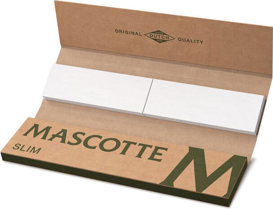 Mascotte Cigarette Rolling Papers Slim King Size with Cone Tips 34 sheets 1pcs