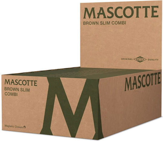 Mascotte Cigarette Rolling Papers Slim King Size with Cone Tips 34 sheets 1pcs