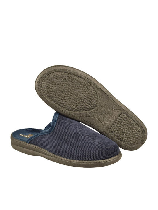 Herren Hausschuhe Blau