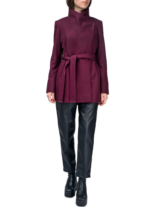 Wool Women's Oxblood Coat