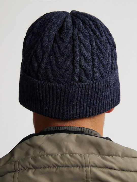 Beanie Männer Beanie Gestrickt in Blau Farbe