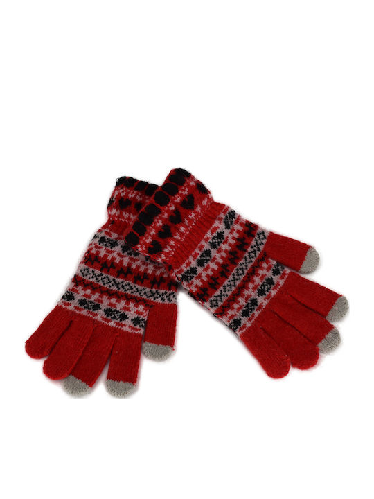 Women's Woolen Touch Gloves Red