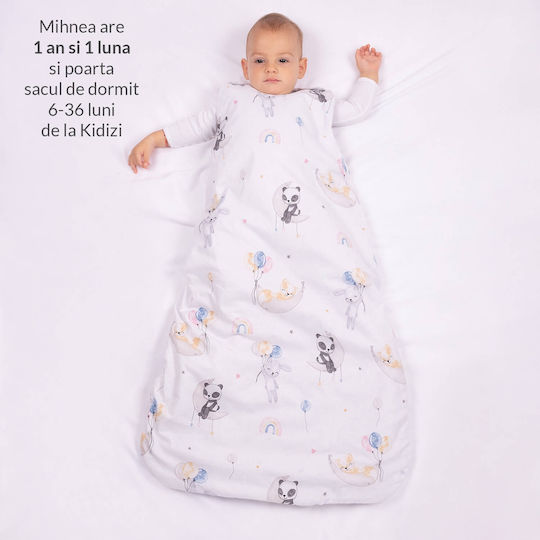 Kidizi De primăvară Sac de dormit 1 tog Alb