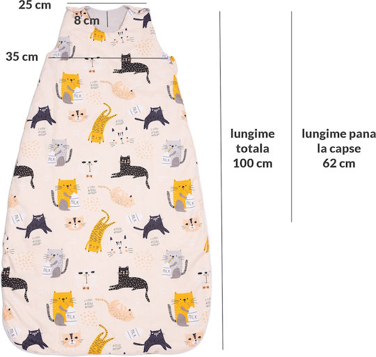Kidizi De primăvară Sac de dormit 1 tog Kitten Love