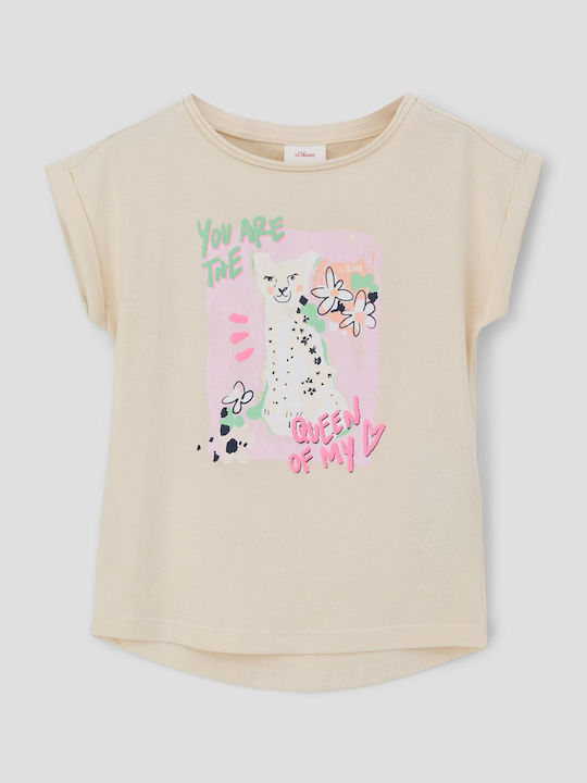 Kids Top Short-sleeved White Sand
