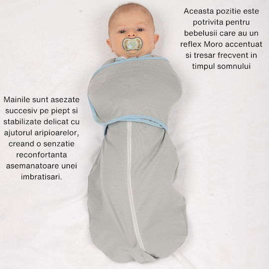 Kidizi Sommer Schlafsack 0.5 Tog Gray