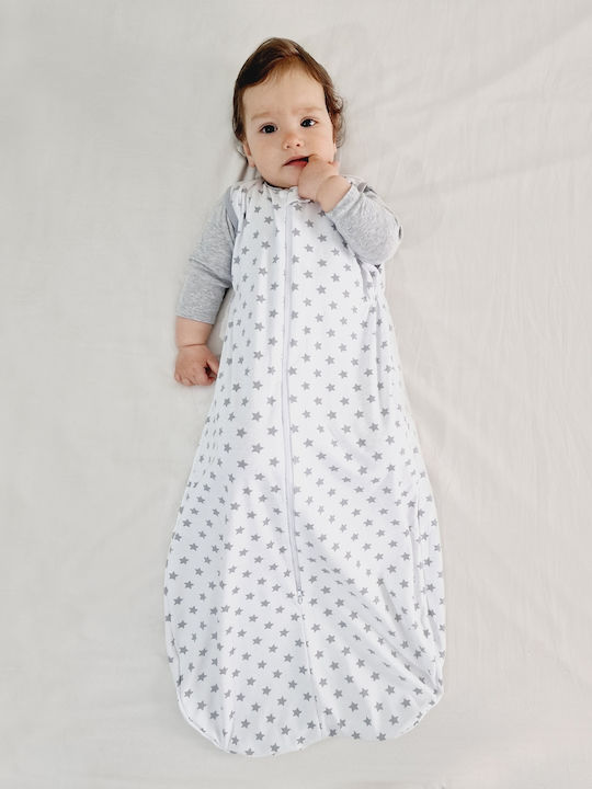 Kidizi Sommer Schlafsack 0.5 Tog White, Grey