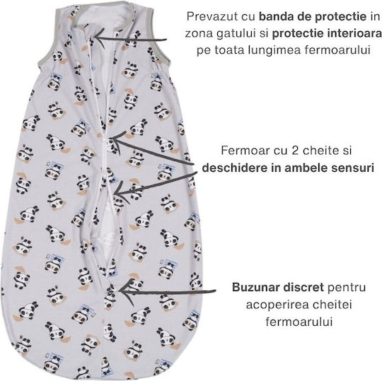 Kidizi Sac De Dormit Pentru Bebeluşi De Vară Gri Kidizi Sac De Dormit Pentru Bebeluşi De Vară Gri