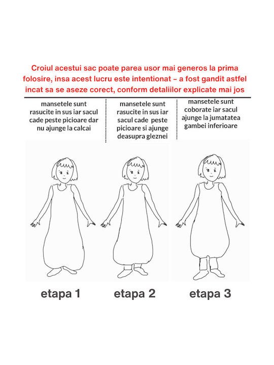 Kidizi De primăvară Sac de dormit 1 tog Gri
