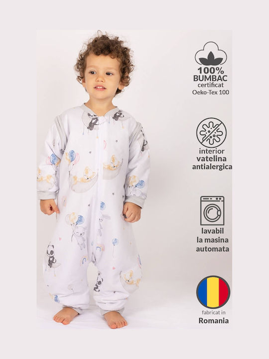 Kidizi De primăvară Sac de dormit 1 tog Alb