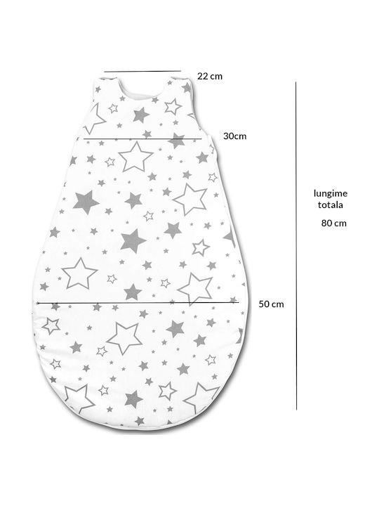 Kidizi Iarna Sac de dormit 2.5 tog Alb