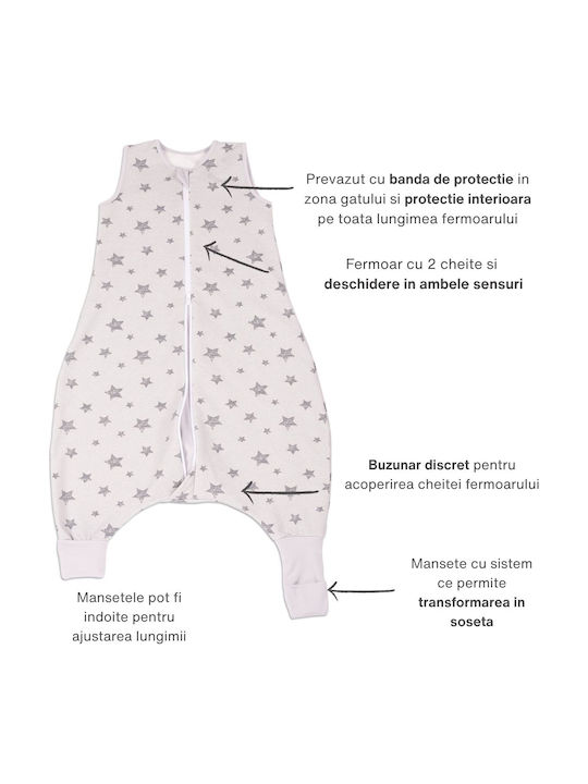 Kidizi De primăvară Sac de dormit 1 tog Galaxy Grey