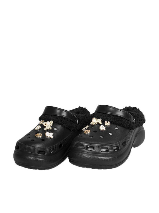 Adam's Shoes Damen Clogs Schwarz