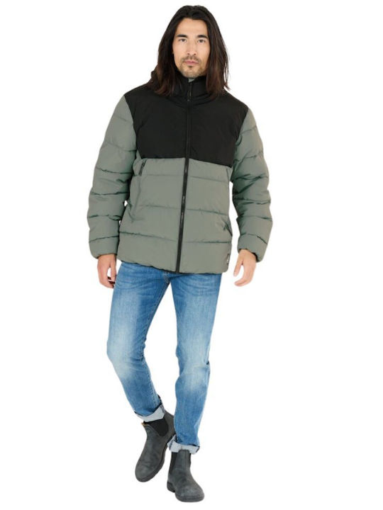 Χειμωνιάτικο Μπουφάν Puffer Αδιάβροχο Πράσινο