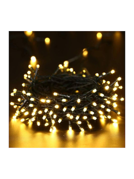 100 Lights LED 10m. Warm White in String 1pcs