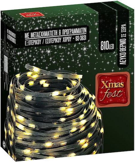 810 Lights LED 43.5m. White in String 1pcs