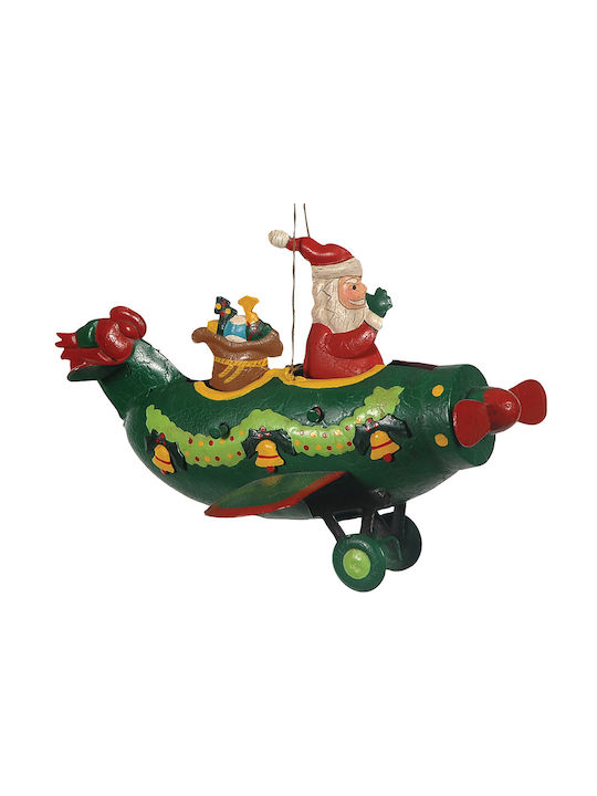 Toy Airplane Metal Multicolour 20cm Christmas Tree Ornament
