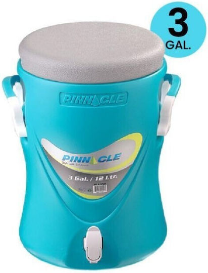 Pinnacle Platino Δοχείο με Βρυσάκι Θερμός Πλαστικό 12lt Τιρκουάζ