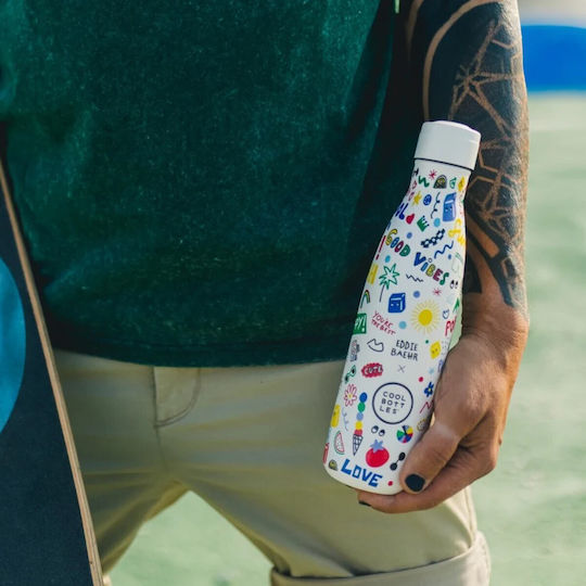 Cool Bottles Μπουκάλι Θερμός Ανοξείδωτο 500ml Πολύχρωμο