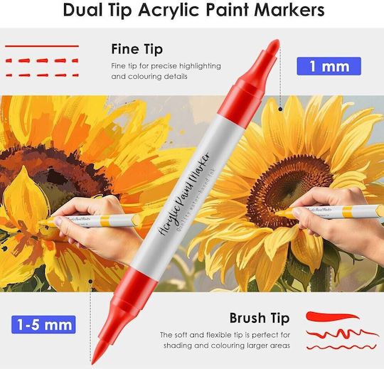 Next Acrylmarker Mehrfarbig 60Stück