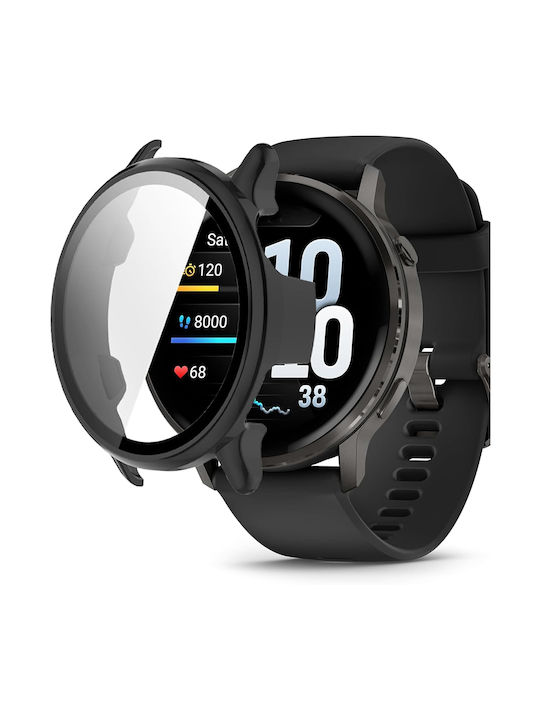Techsuit Defense360 Pro + Tragbare Hülle Garmin Venu 4 45mm Schwarz