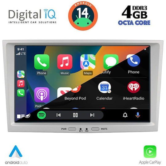 Digital IQ Ηχοσύστημα Αυτοκινήτου για Opel Corsa / Meriva / Tigra / Vectra 2004-2014 (Bluetooth/USB/AUX/WiFi/GPS/Apple-Carplay/Android-Auto) με Οθόνη Αφής 8"