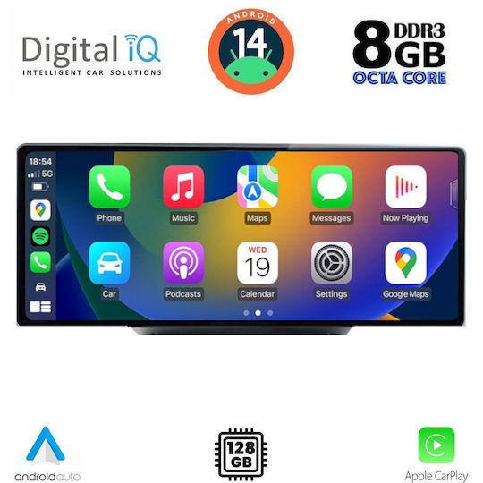 Digital IQ Car Audio System for Audi Q5 2018 (Bluetooth/USB/AUX/WiFi/GPS/Apple-Carplay/Android-Auto) with Touch Screen 10.25"