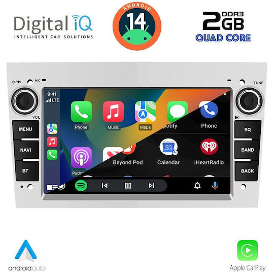 Digital IQ Автомобилна Аудио Система (Блутут/USB/AUX/WiFi/GPS/Apple-Carplay/Android-Auto) с Тъчскрийн 7"