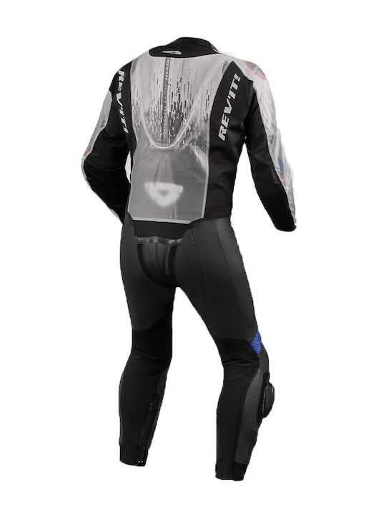 Rev'IT Trackmaster H20 Winter Herren Motorradjacke Wasserdicht Transparent / Black
