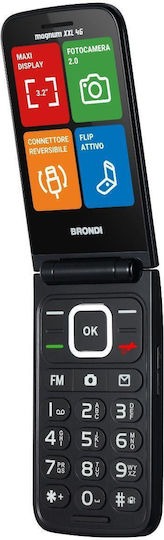 Brondi Magnum XXL 4G Dual SIM Mobile with Buttons Gray