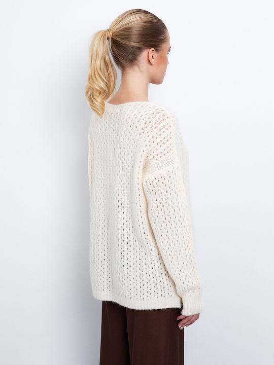 Women's Knitted Cardigan Beige