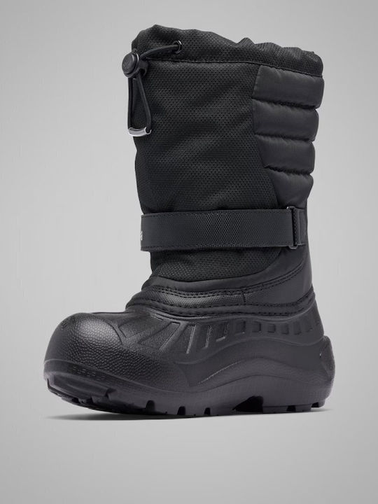 Kinder-Schneestiefeletten mit Klettverschluss Schwarz