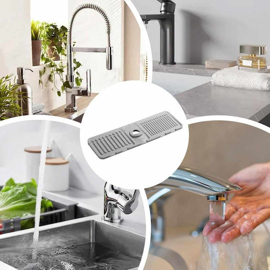 Uncle George Kitchen Sink Organizer Made of Gray Plastic 37x11.5x1.5cm