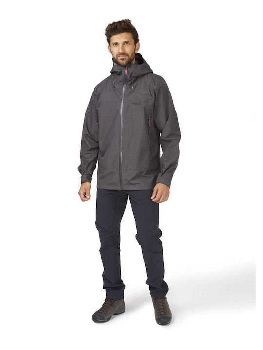 Winter Jacke Hardshell Wasserdicht und Winddicht Black