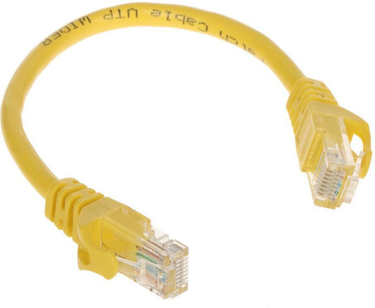 Rbline U/UTP Kat.5e Netzwerkkabel Ethernet 0.2m Gelbe