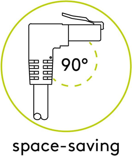 Goobay S/FTP Cat.6a (Gigabit) Καλώδιο Δικτύου Ethernet 5m Μαύρο