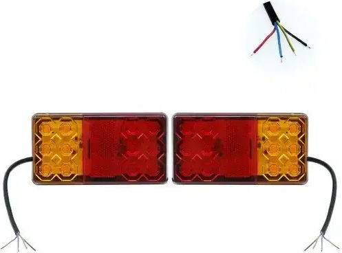Factory Σετ Φώτα Τρέιλερ LED με Βίδες 12V 2τμχ