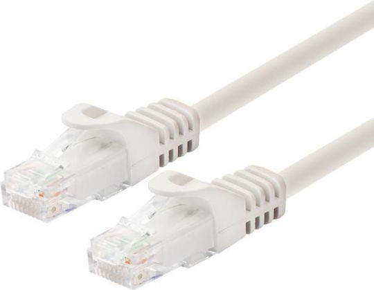 Logon U/UTP Cat.6a (Gigabit) Καλώδιο Δικτύου Ethernet 1m Μπεζ