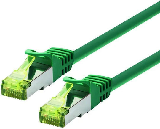 Logon U/UTP Cat.6a (Gigabit) Καλώδιο Δικτύου Ethernet 10m Πράσινο