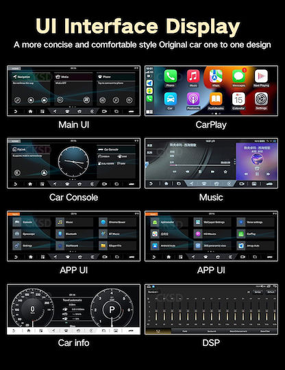 Bizzar Car Audio System for Land Rover Range Rover Evoque 2011-2015 (Bluetooth/USB/WiFi/GPS/Apple-Carplay/Android-Auto/CD) with Touch Screen 10.25"