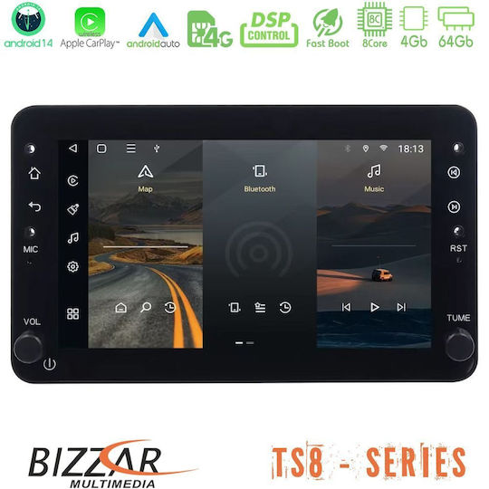 Bizzar Ηχοσύστημα Αυτοκινήτου για BMW X5 / X5 (E53) / E39 Land Rover Range Rover 2002 – 2005 (Bluetooth/USB/WiFi/GPS/Apple-Carplay/Android-Auto) με Οθόνη Αφής 7"