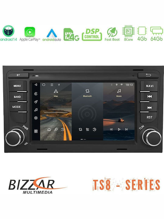 Bizzar Car Audio System for BMW X5 / X5 (E53) / E39 Land Rover Range Rover 2002 – 2005 (Bluetooth/USB/WiFi/GPS/Apple-Carplay/Android-Auto) with Touch Screen 7"