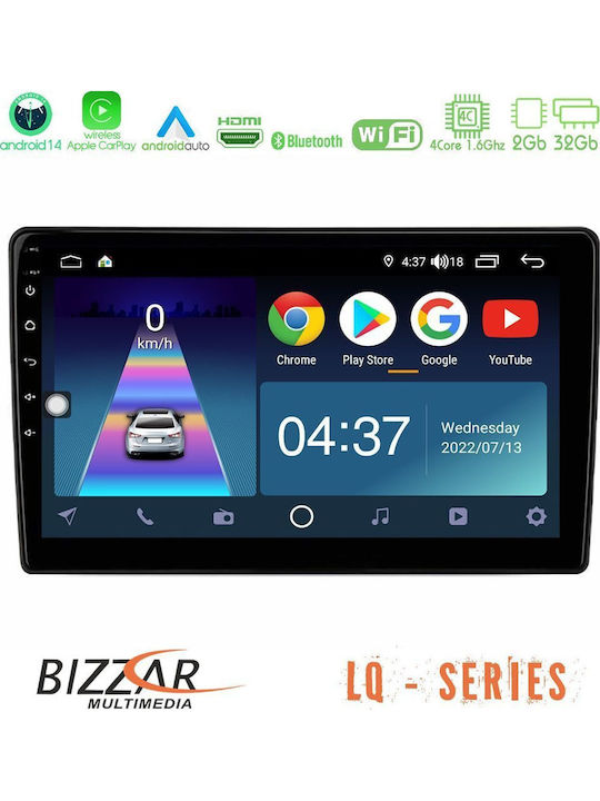 Bizzar Автомобилна Аудио Система (Блутут/USB/WiFi/GPS/Apple-Carplay/Android-Auto) с Тъчскрийн 9"