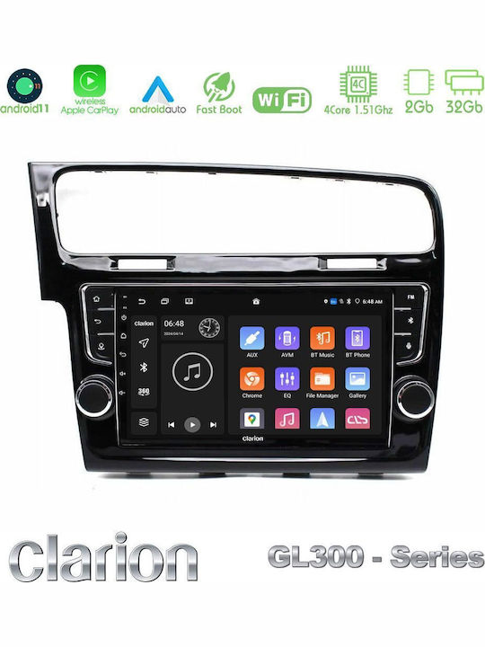 Clarion Car Audio System for Nissan Navara / Pathfinder 2006-2012 (Bluetooth/USB/AUX/WiFi/GPS/Apple-Carplay/Android-Auto) with Touch Screen 9"