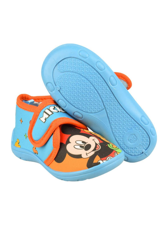 Kids Slippers Blue Mickey